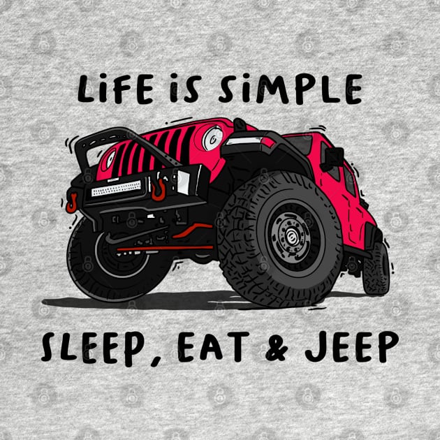 American Jeep Pink by 4x4 Sketch